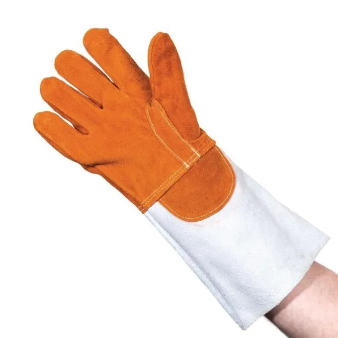 Gants Anti-Chaleur en Cuir Rembourré Jusqu'à 250°C 420 mm - Mafter
