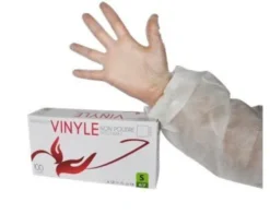 Gant vinyle micro poudre extra large taille 7-8 - Lot de 4 Colis de 1000 - Mediprotec Promosac