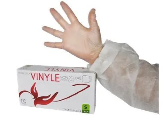 Gant vinyle micro poudre extra large taille 9-10 - Lot de 4 Colis de 1000 - Mediprotec Promosac