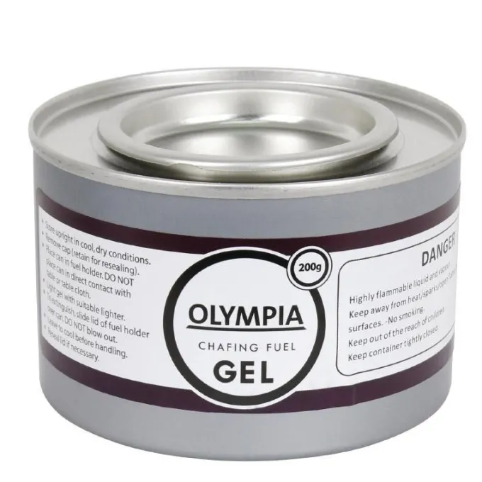 Gel Combustible pour Chaffing Dish 2h Lot de 12 Olympia