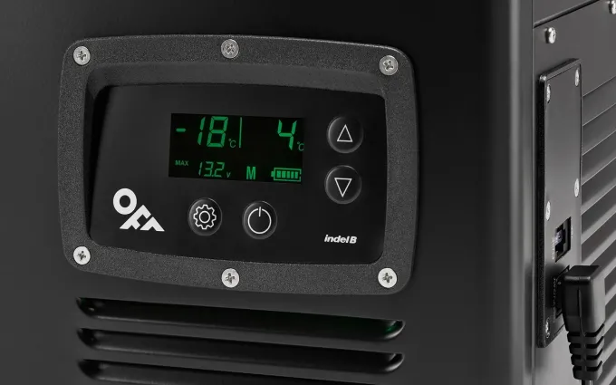 Glacière Electrique à Compression INDEL B STEEL TB65DD BLACK - Vesna