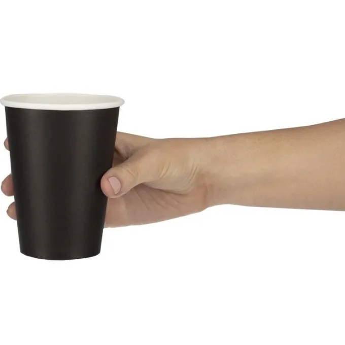 Gobelets Boissons Chaudes Noirs 340 ml - Fiesta Lot de 1000