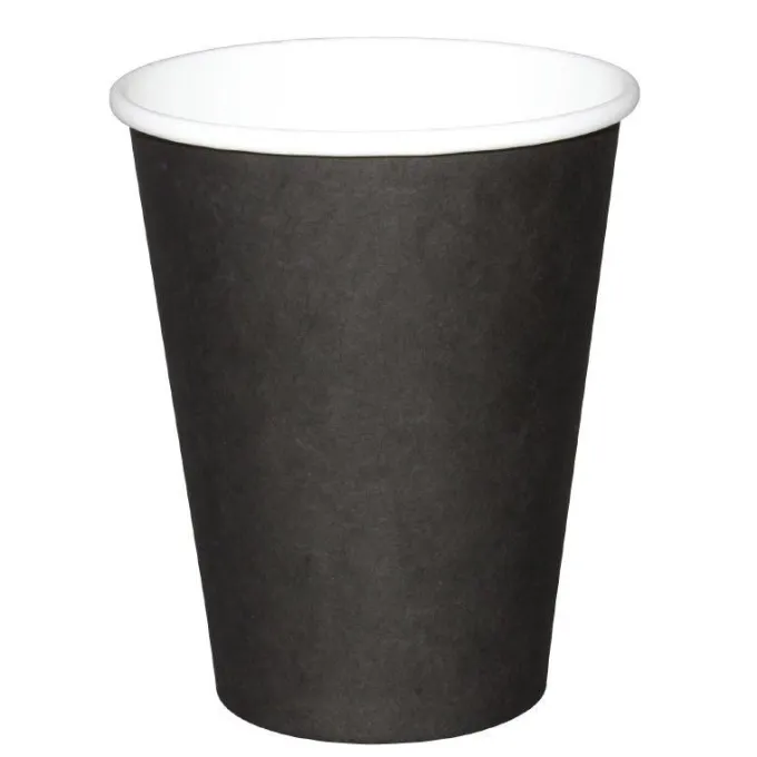 Gobelets Boissons Chaudes Noirs 340 ml - Fiesta Lot de 1000