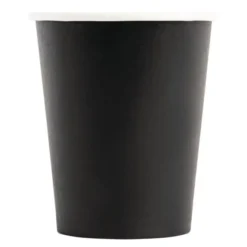Gobelets boissons chaudes noirs 230 ml - Fiesta Lot de 1000