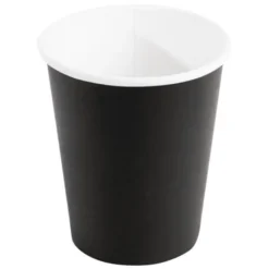 Gobelets boissons chaudes noirs 230 ml - Fiesta Lot de 1000