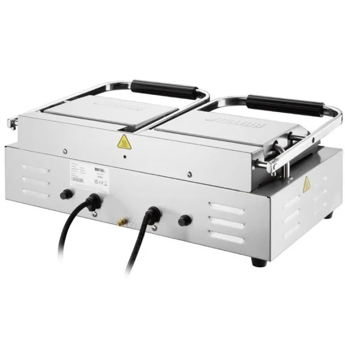 Gril de Contact Double Plaques Lisses 3,6 kW - Buffalo