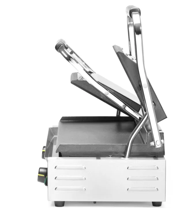 Grill de contact - modèle double dessus rainuré et dessous lisse 230V/3600W 570x370x(H)210 mm - Hendi