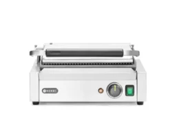 Grill de contact Panini dessus rainuré et dessous lisse 230V/2200W 430x370x(H)210 mm - Hendi