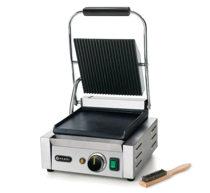 Grill de contact - Rainuré/Lisse - 1800W - Hendi