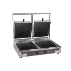 Grill Electrique Double - Plaque Inf. Lisse et Sup. Rainurée - Sofraca - 10232VRR