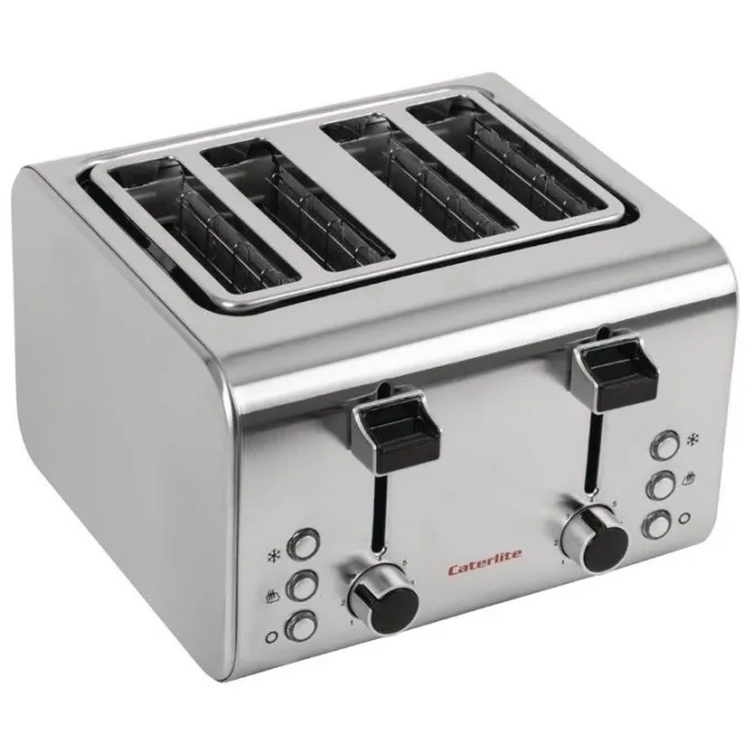 Grille Pain Professionnel Inox - 4 Tranches - Caterlite