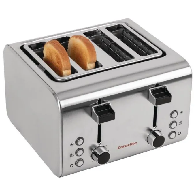 Grille Pain Professionnel Inox - 4 Tranches - Caterlite