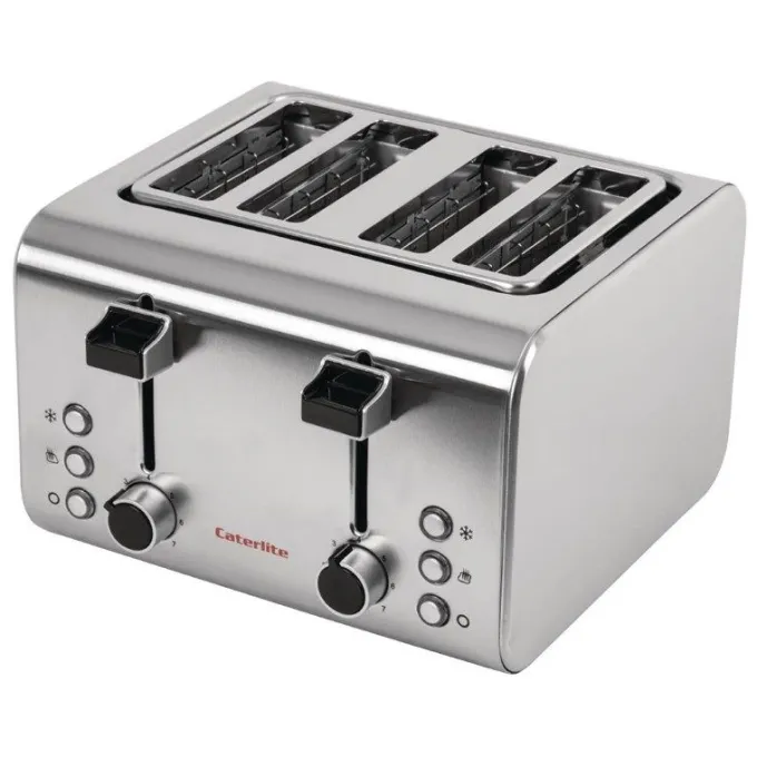 Grille Pain Professionnel Inox - 4 Tranches - Caterlite