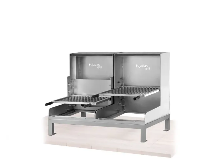 Grill Ouvert Lite Sans Base Réfractaire - Acier Inoxydable - Grille en V - Pujadas
