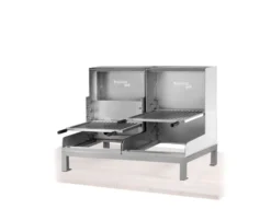 Grill Ouvert Lite Sans Base Réfractaire - Acier Inoxydable - 2 Brûleurs - Grille en V - Pujadas