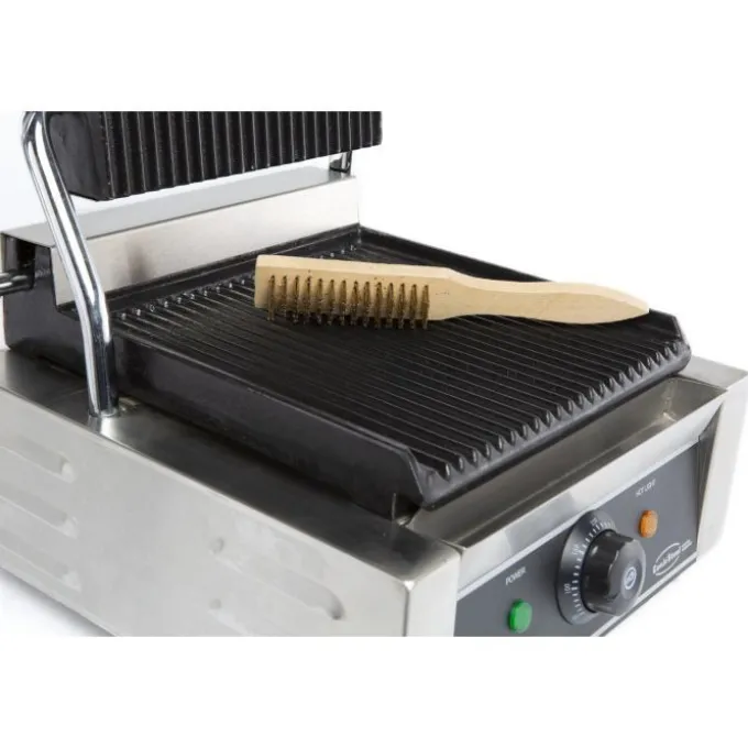 Grill à Panini Professionnel Rainurée - 320 x 410 x 190 mm - Combisteel