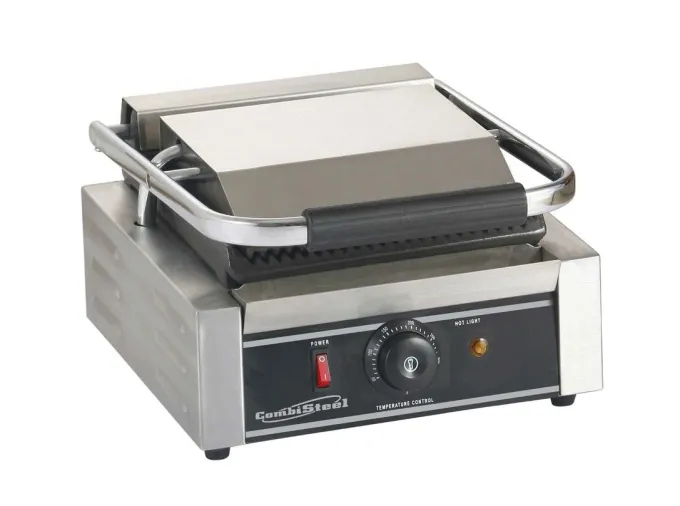 Grill à Panini Professionnel Rainurée - 320 x 410 x 190 mm - Combisteel