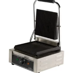 Grill à Panini Professionnel Rainurée - 320 x 410 x 190 mm - Combisteel