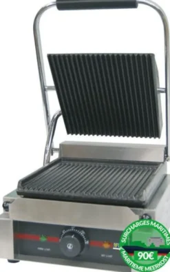 Grill Panini Rainuré - 1.8 ou 2.2 kW - AFI Collin Lucy