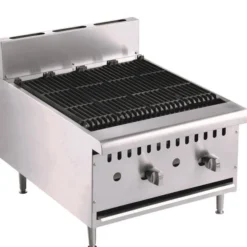 Grill Pierre de Lave au Gaz - 2 brûleurs - Combisteel