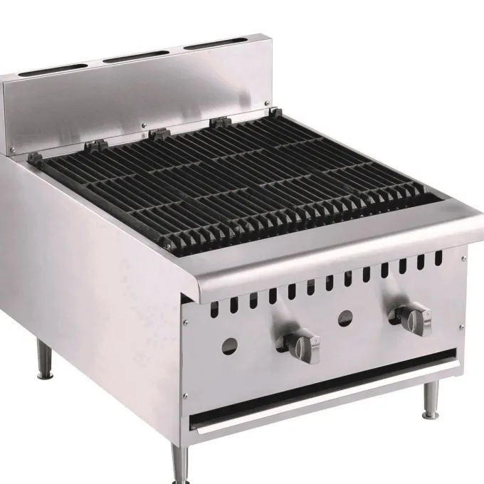 Grill Pierre de Lave au Gaz - 2 brûleurs - Combisteel
