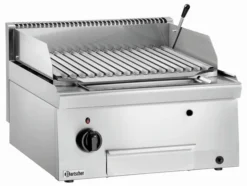 Grill Pierre de Lave à Gaz Professionnel Inox - Bartscher
