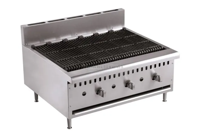 Grill Pierre de Lave Professionnel - Gaz - Combisteel