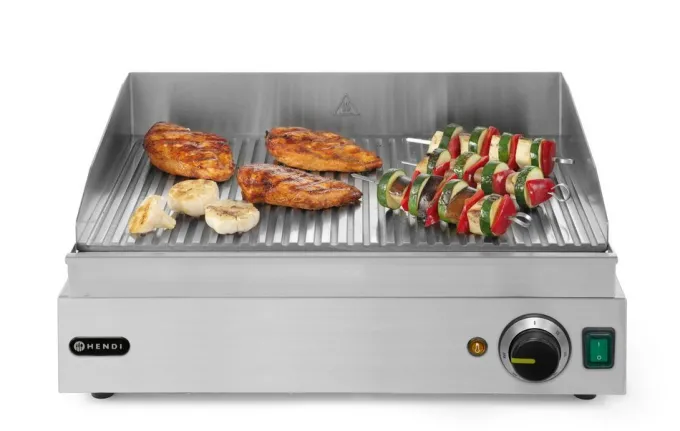 Grill rainuré Profi Line 230V/2400W 550x420x(H)240 mm - Hendi
