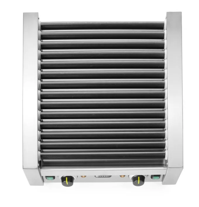 Grill Roulant pour Saucisses - 2 Zones - 14 Rouleaux - Hendi