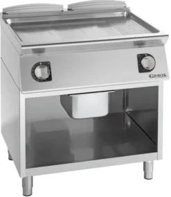 Grills Electriques, acier chromé, surface de cuisson doubles-mi-lisses/ mi-rainurées - Giorik - FME741GCRX