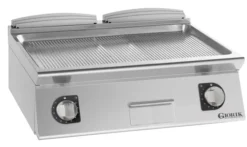 Grills Electriques, acier chromé, surface de cuisson doubles-rainurées - Giorik - FRE941TCRX