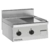 Grills Electriques, acier inoxydable, doubles 1/2 lisses 1/2 rainurées, 400 V Tri - Giorik