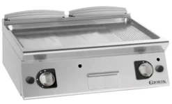 Grills gaz, acier chromé, surface de cuisson doubles-mi-lisses/ mi-rainurées - Giorik - FMG741TCRX