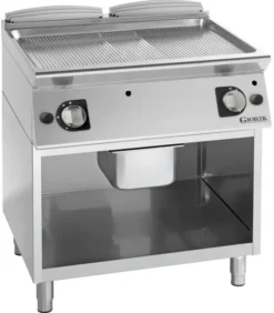 Grills gaz, acier chromé, surface de cuisson doubles-rainurées - Giorik - FRG941GCRX