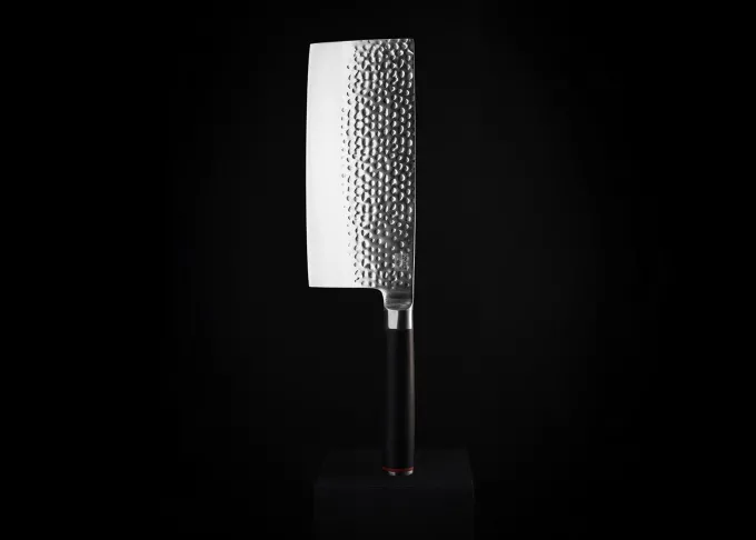 Hachoir Chinois Pakka - Lame 19cm - Saya et Boîte Bambou - Kotai