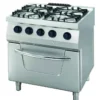 Heavy Duty Cuisinière - 4 Brûleurs - Double - Prof. 70 cm - 30 kW - Maxima