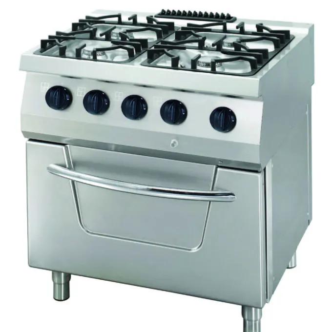 Heavy Duty Cuisinière - 4 Brûleurs - Double - Prof. 70 cm - 33 kW - Maxima