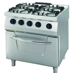 Heavy Duty Cuisinière - 4 Brûleurs - Double - Prof. 70 cm - 34 kW - Maxima