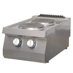 Heavy Duty Cuisinière - 2 Brûleurs - Simple - Prof. 70 cm - Électrique - Maxima