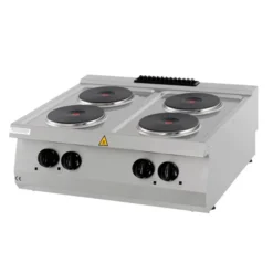 Heavy Duty Cuisinière - 4 Brûleurs - Double - Prof. 70 cm - Électrique - Maxima