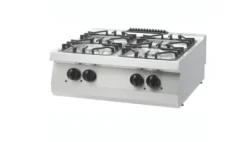 Heavy Duty Cuisinière - 4 Brûleurs - Double - Prof. 70 cm - 27 kW - Gaz - Maxima
