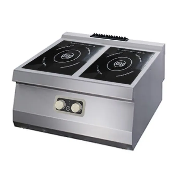 Heavy Duty Cuisinière à Induction - 2 Brûleurs - Double - Prof. 70 cm - Maxima