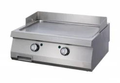 Heavy Duty Plaque de Gril - Chrome Lisse - Double - Prof. 70 cm - Gaz - Maxima
