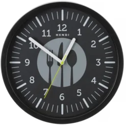 Horloge murale, Noir, 356x(H)45mm - Hendi