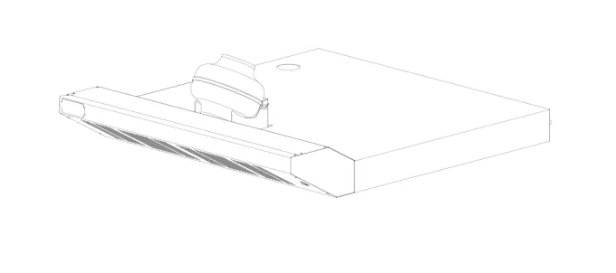 Hotte avec Système Aspiration Intégré pour Fours TS 6L et TR 4/44/4H - Resto Italia