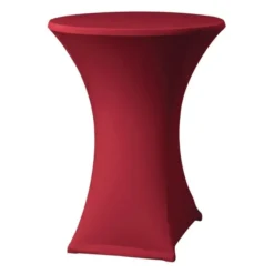 Housse de table extensible Samba bordeaux D2 pour mange debout
