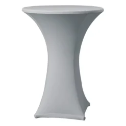 Housse de table extensible Samba grise D1 pour mange debout