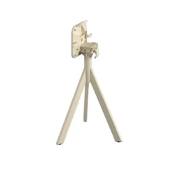 Infinity Tripod table de bistrot avec piètement sable + plateau Bistrotafel zand frame + Tropical Wood HPL Ø70 cm - Veba