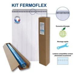 Kit FERMOFLEX Rideau à Lanières 2620 - PVC Négatif - Fermod