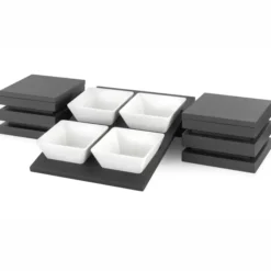 Kit Présentoir Buffet Cubic® avec 4 Bols Carrés - Pujadas